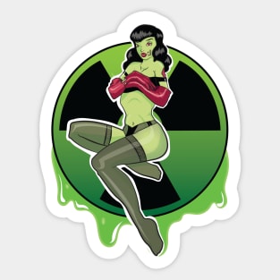 Zombie Girl Sticker